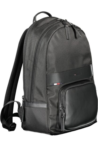 Tommy Hilfiger - Black Polyester Men Backpack