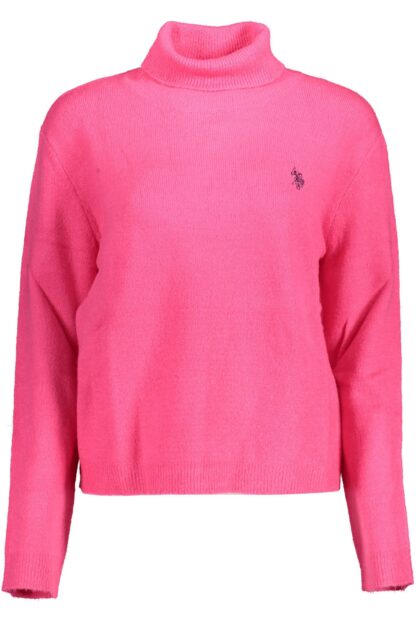 U.S. POLO ASSN. - Pink Acrylic Women Sweater