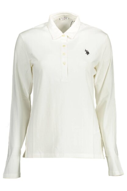 U.S. POLO ASSN. - White Cotton Women Polo Shirt