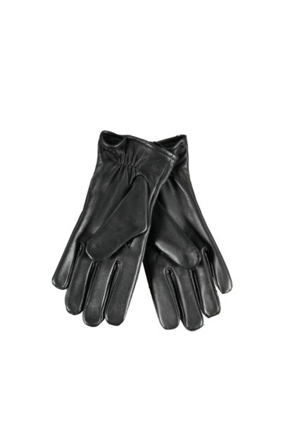 Guess Jeans - Black Leather Men Glove