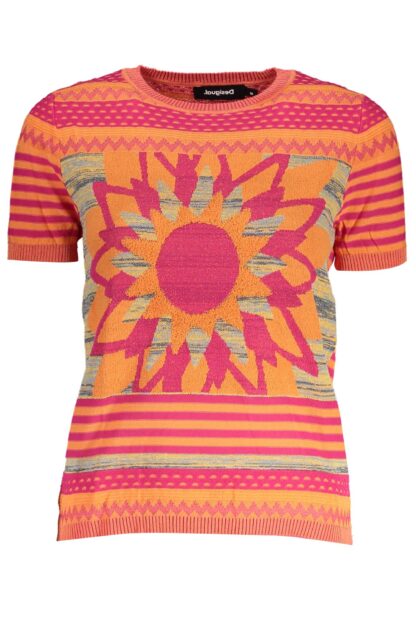 Desigual - Orange Cotton Women Sweater