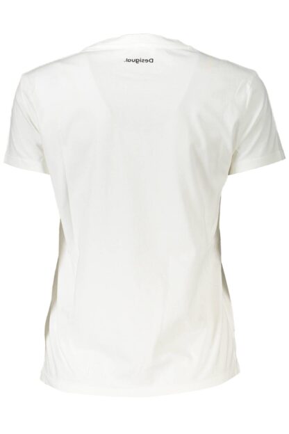 Desigual - White Cotton Women T-Shirt