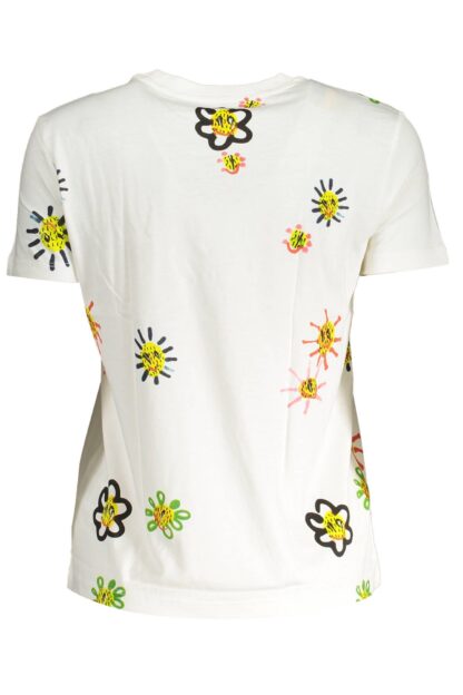 Desigual - White Cotton Women T-Shirt