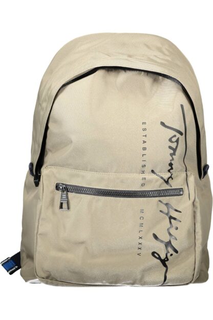 Tommy Hilfiger - Beige Polyester Men Backpack