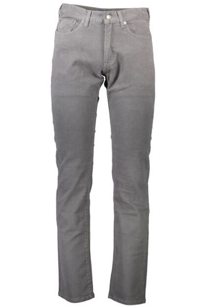 Gant - Gray Cotton Mens Trousers