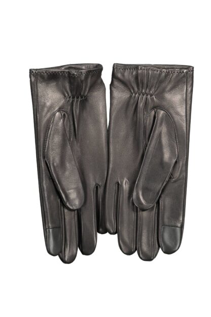 Tommy Hilfiger - Black Leather Men Glove