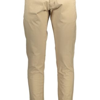 Gant - White Cotton Men Trouser