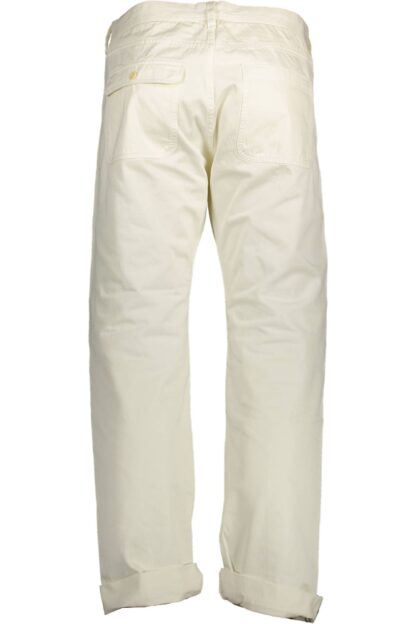 Gant - White Cotton Men's Trouser