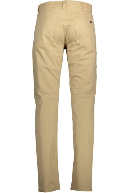 Gant - Beige Cotton Men's Slim Pant