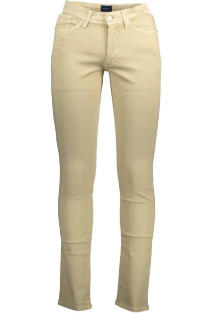 Gant - Beige Cotton Men Trouser