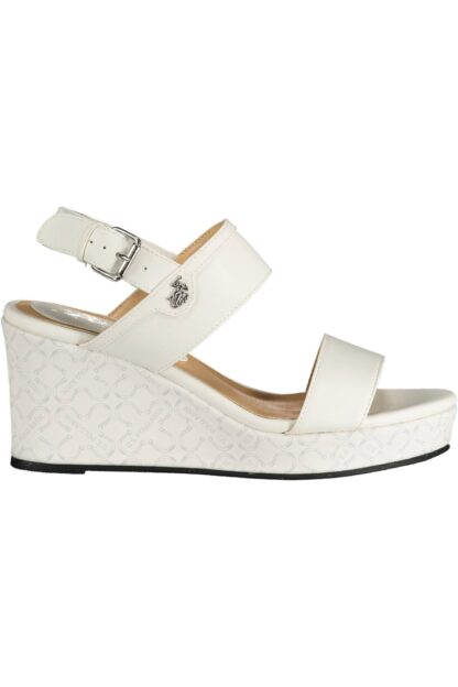 U.S. POLO ASSN. - White Eco Leather Women Sandal