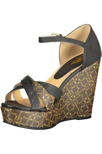 U.S. POLO ASSN. - Black Eco Suede Women Sandal