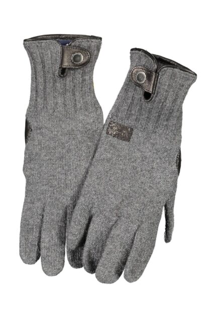 Harmont & Blaine - Gray Wool Men Glove