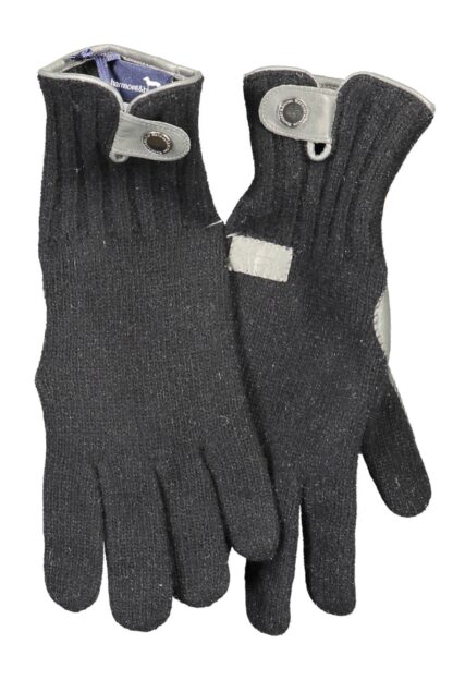 Harmont & Blaine - Black Wool Men Glove