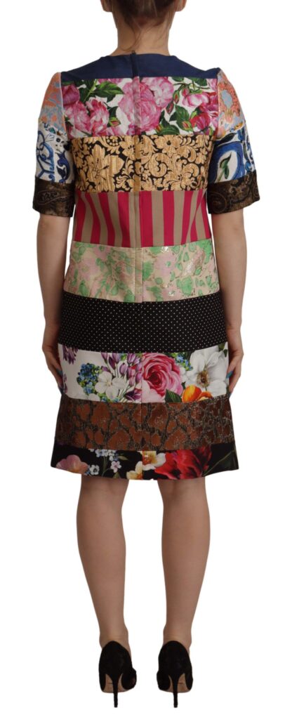 Dolce & Gabbana - Patchwork Sheath Mini Dress - Multicolor Elegance