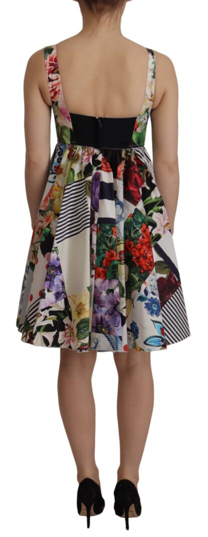 Dolce & Gabbana - Elegant Patchwork Mini Dress in Vibrant Multicolor