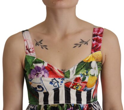 Dolce & Gabbana - Elegant Patchwork Mini Dress in Vibrant Multicolor