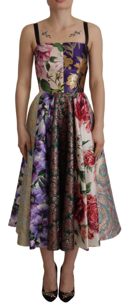 Dolce & Gabbana - Patchwork Elegance Silk Blend Dress