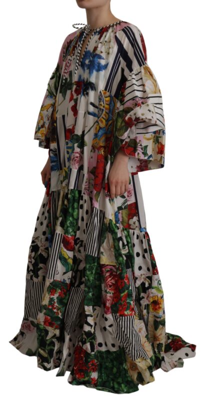 Dolce & Gabbana - Multicolor Patchwork Kaftan Dress