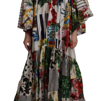 Dolce & Gabbana - Elegant Floral Silk Wrap Dress