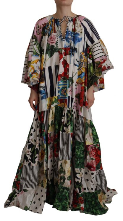 Dolce & Gabbana - Multicolor Patchwork Kaftan Dress