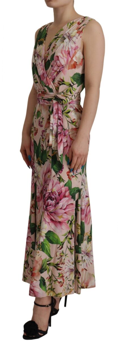 Dolce & Gabbana - Elegant Floral Silk Wrap Dress