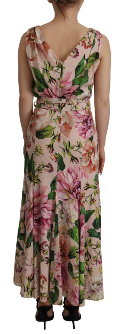 Dolce & Gabbana - Elegant Floral Silk Wrap Dress