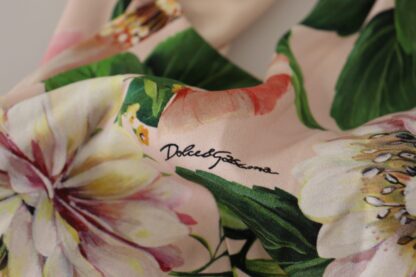 Dolce & Gabbana - Elegant Floral Silk Wrap Dress