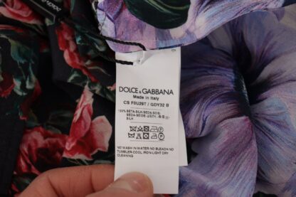 Dolce & Gabbana - Multicolor Patchwork Silk Kaftan Robe