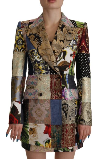 Dolce & Gabbana - Elegant Multicolor Patchwork Blazer Jacket