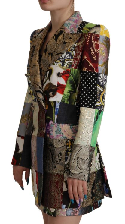 Dolce & Gabbana - Elegant Multicolor Patchwork Blazer Jacket