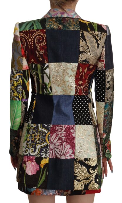 Dolce & Gabbana - Elegant Multicolor Patchwork Blazer Jacket