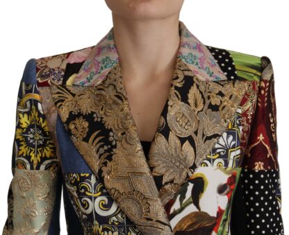 Dolce & Gabbana - Elegant Multicolor Patchwork Blazer Jacket