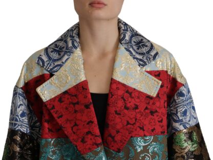 Dolce & Gabbana - Multicolor Patchwork Oversized Coat