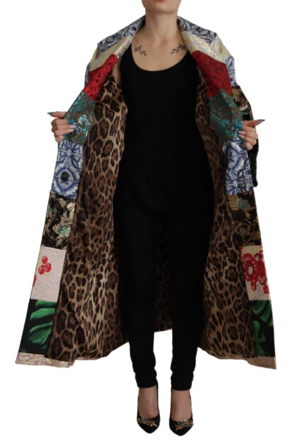 Dolce & Gabbana - Multicolor Patchwork Oversized Coat