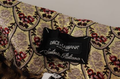 Dolce & Gabbana - High Waist Cropped Leopard Jacquard Pants