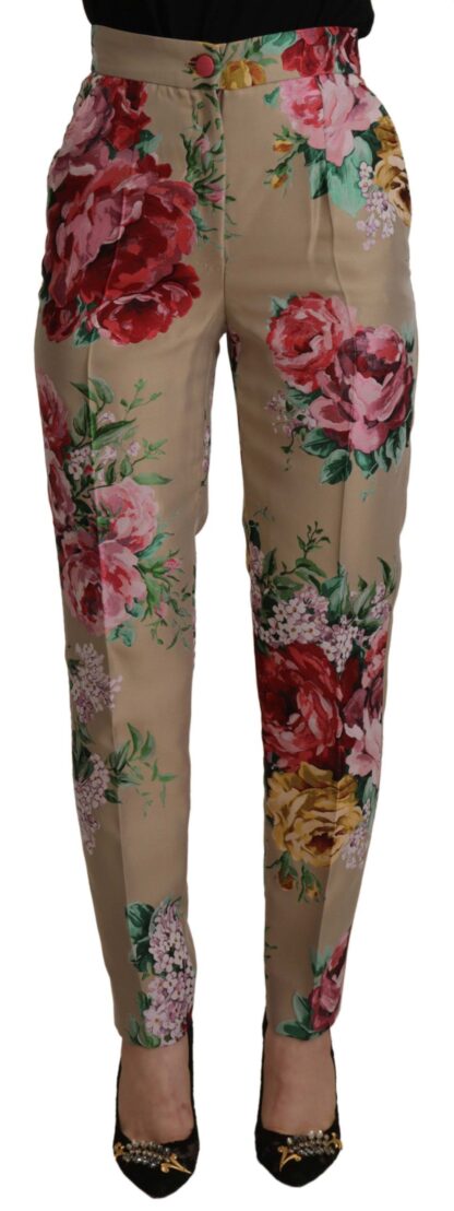 Dolce & Gabbana - Floral High-Waist Dress Pants