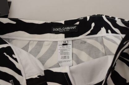 Dolce & Gabbana - Zebra Print Mid Waist Hot Pants