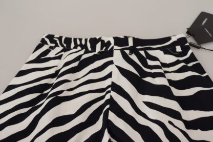 Dolce & Gabbana - Zebra Print Mid Waist Hot Pants