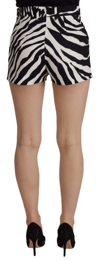 Dolce & Gabbana - Zebra Print Mid Waist Hot Pants