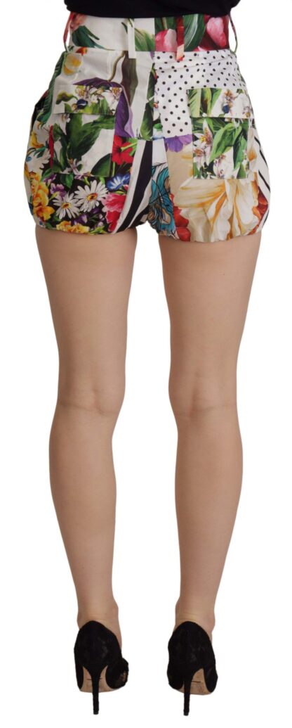 Dolce & Gabbana - Multicolor Majolica Floral High-Waist Shorts