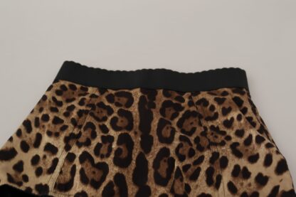 Dolce & Gabbana - Leopard Print High Waist Hot Pants Shorts