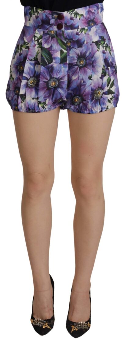 Dolce & Gabbana - Elegant Floral High Waist Designer Shorts