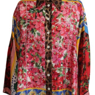 Dolce & Gabbana - Elegant Floral Silk Blouse