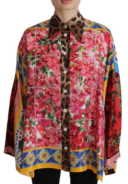 Dolce & Gabbana - Elegant Silk Floral Print Blouse