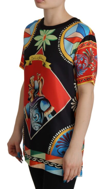 Dolce & Gabbana - Glamourous Multicolor Silk Top