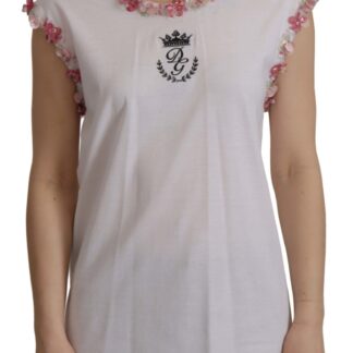 Dolce & Gabbana - Elegant Floral Silk Scarf Neck Blouse