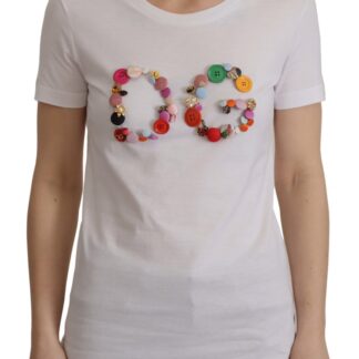 Dolce & Gabbana - Elegant Floral Crewneck Cotton Tee