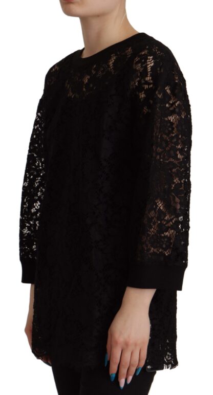 Dolce & Gabbana - Elegant Black Long Sleeve Blouse Top