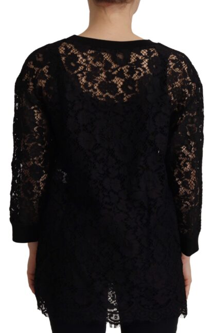 Dolce & Gabbana - Elegant Black Long Sleeve Blouse Top